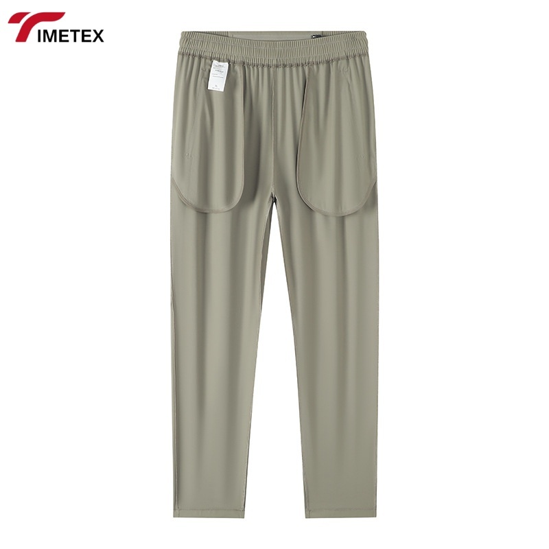 TIMETEX Custom Men's Pants Casual Solid Thin Quick-Dry Workout Running Gym Pant Sportswear Men Jogger