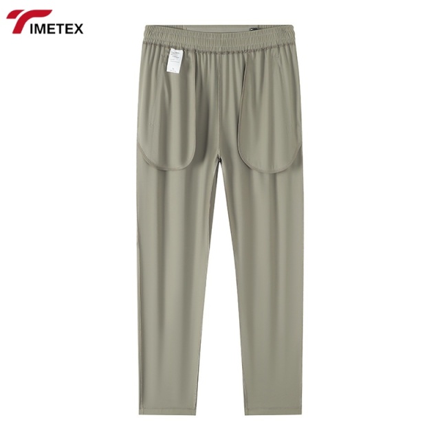 TIMETEX Custom Men's Pants Casual Solid Thin Quick-Dry Workout Running Gym Pant Sportswear Men Jogger