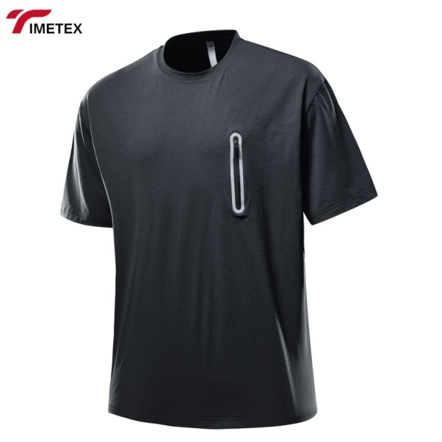 Men's Summer Casual T-Shirt UPF 50+ UV Protection Quick-Drying Lightweight Breathable Knitted Short Sleeves and Loose Fit