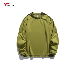 TIMETEX Unisex 650gsm High Quality Hot Selling Long Sleeve Plain T-Shirt Custom Logo Oversized Fit for Men