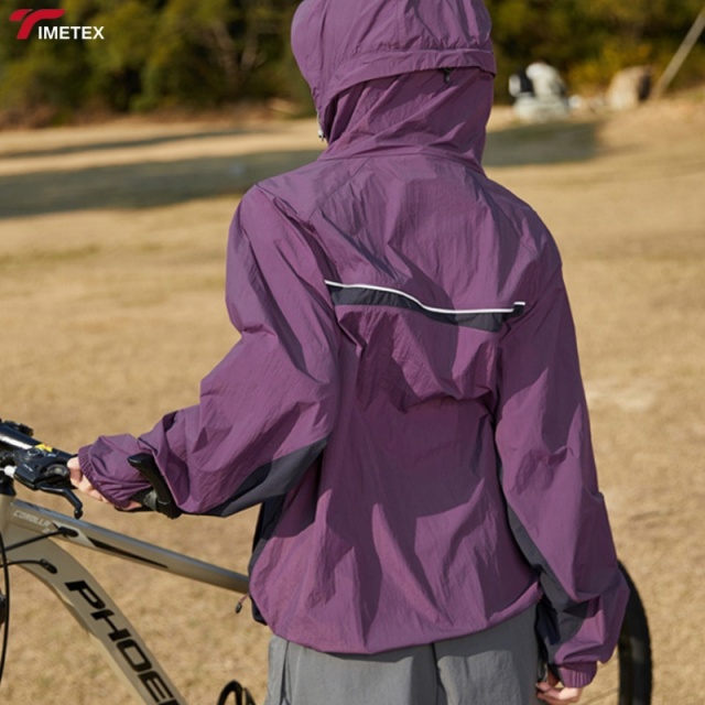 TIMETEX Lightweight Thin Style Men's Women's Summer Spring Outdoor Hooded Windbreaker UPF50+ UV Protection Sunscreen Jacket