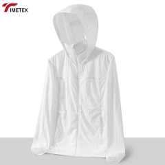 TIMETEX Unisex Summer Casual Windbreaker Jacket with Hood Stand Zipper Sun Protection for Men and Women Thin Breathable