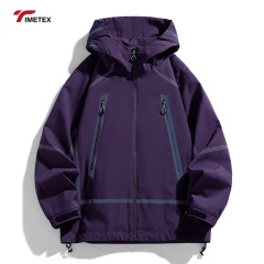 TIMETEX Softshell Sport Jacket for Couples Waterproof Casual Design Colorful Solid Stand Zipper Warm Heating for Autumn Hiking