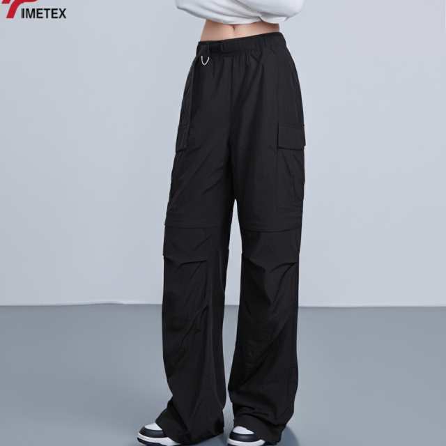 TIMETEX Streetwear Custom Detachable Cargo Pants 100% Polyester Quick Dry & Lightweight Fashion Hiking Pantsbaggy Trousers