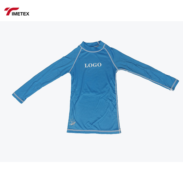 Custom High Quality Surf Rashguard Design Logo Uv+ 50 Anti Uv  Children Rash Guard Long Sleeve Boys Rash Guard