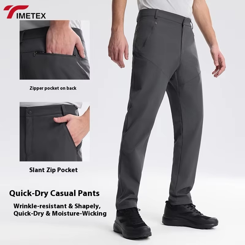 TIMETEX High Quality Nylon Men's Casual Outdoor Pants Quick Dry Breathable With Custom Logo Mid Waist Printed Sportswear for Men