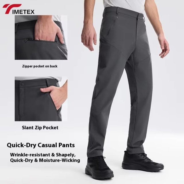 TIMETEX High Quality Nylon Men's Casual Outdoor Pants Quick Dry Breathable With Custom Logo Mid Waist Printed Sportswear for Men