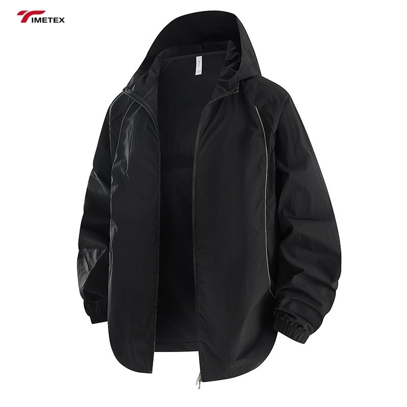 TIMETEX UPF50+ Summer Lovers Trendy Hooded  Clothing for Men Women Anti-Ultraviolet Sunscreen Loose Fit Sun Protection Clothing