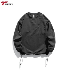 Unisex Hiking Climbing Outdoor Sports Wearing Full Sleeve O-neck T Shirts with Chest Pocket Long Sleeve Nylon T-shirts