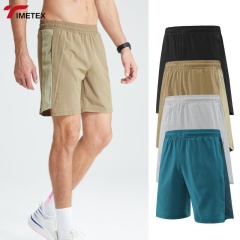 TIMETEX Unisex Dry Fit Workout Training Shorts Custom Mesh Fitness Zipper Loose Casual Elastic Waist Closure Adults Sportswear