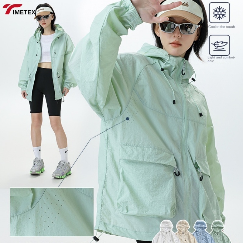 TIMETEX Popular Baggy Windbreaker  Couple Softshell  UV Protection Cycling Jersey Men   for Unisex Women's Sun protection Jacket