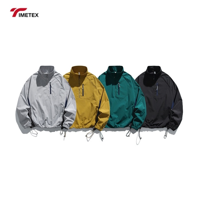 TIMETEX Women's Lightweight Half Zip Pocket Jacket High Quality Oversized Design for Outdoor Training Sun Protection Clothing