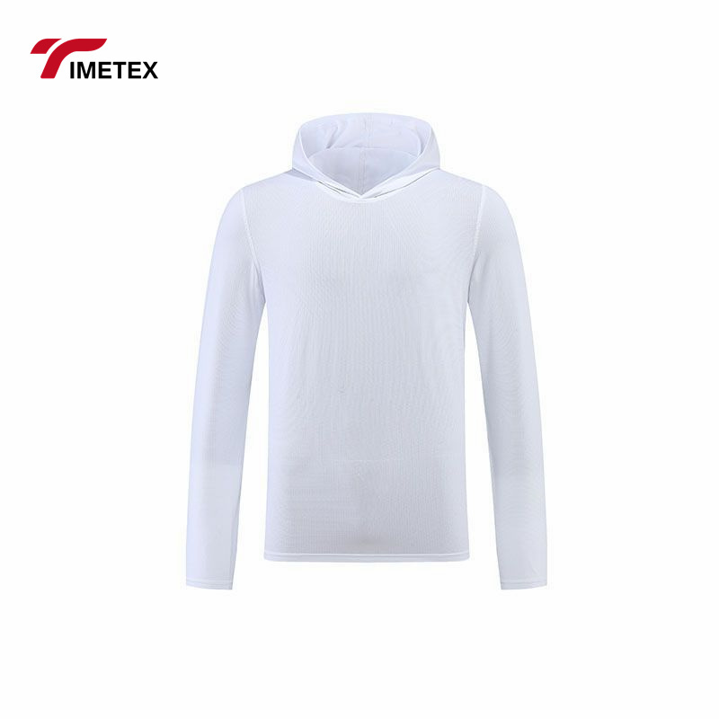 New Sports Men's Long Sleeve T-shirt Hooded Outdoor Sports Fitness Running Training Quick Dry Leisure Breathable Autumn Clothing