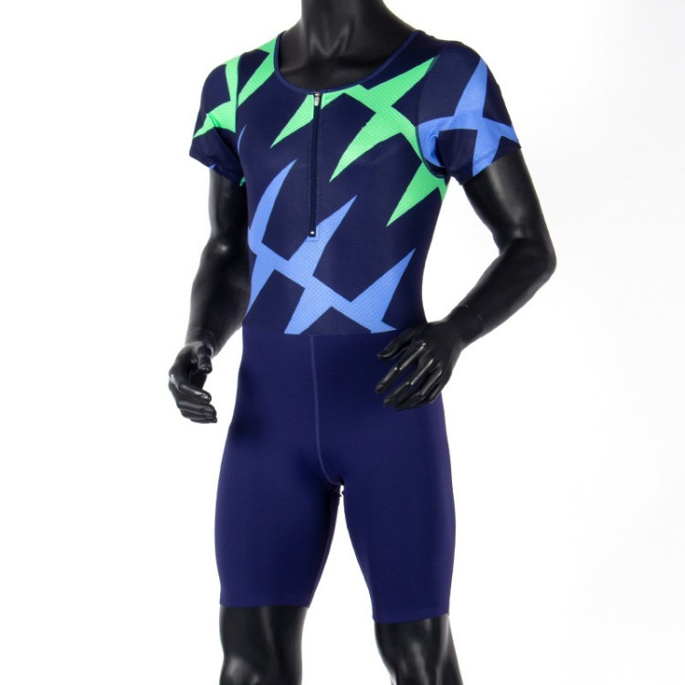 Wholesale High Quality Tights Men Tracksuits Custom Logo Bodysuit Short Sleeve Men's Clothing Tracksuit