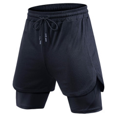 TIMETEX High Quality Men 2 in 1 Double Layer Sports Shorts Breathable Basketball Shorts Workout Bicycling Shorts With Pockets