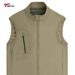 TIMETEX Wholesale Customized Men's Winter Softshell Vest Breathable Canvas Casual Outer Wear Waterproof Windbreaker Jacket