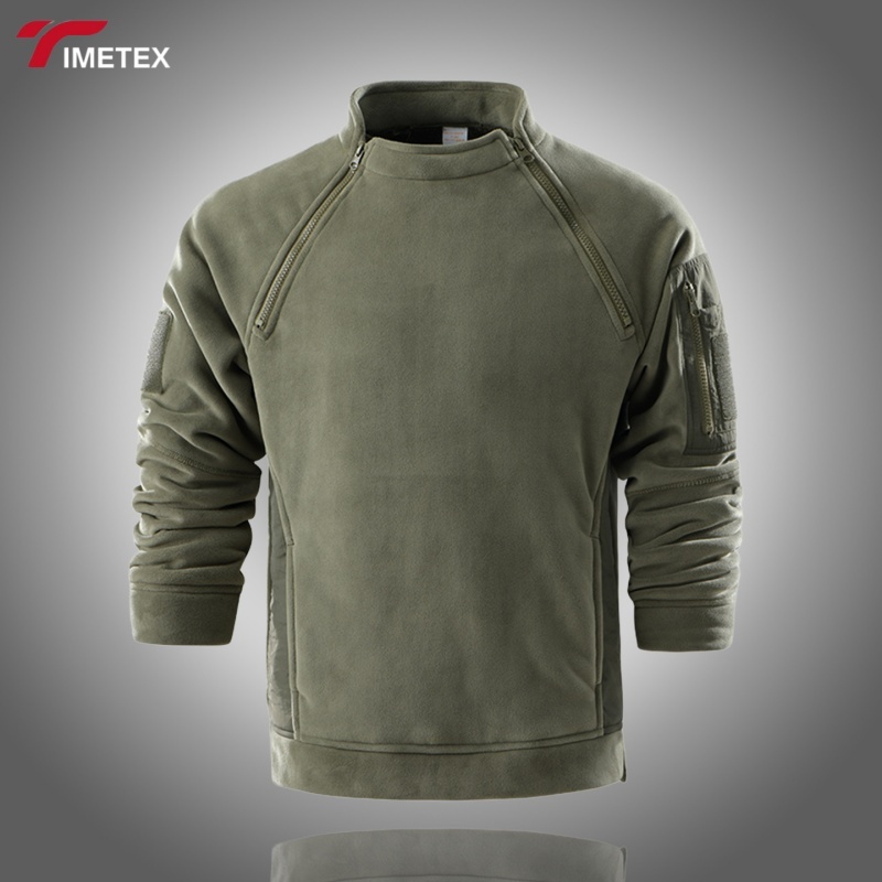 TIMETEX Men's Autumn Eco-Friendly Spandex/Polyester Zipper-Up Stand  Outdoor Sportswear Coat
