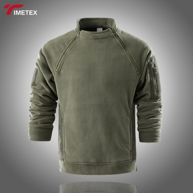 TIMETEX Men's Autumn Eco-Friendly Spandex/Polyester Zipper-Up Stand  Outdoor Sportswear Coat