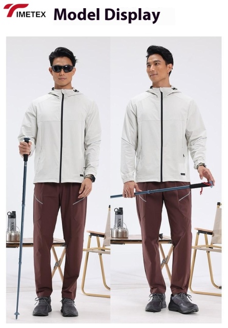 TIMETEX Custom Men's Autumn Winter Sports Windbreaker Quick Dry Long Sleeve Hooded Jacket Stand Zipper Closure WaterproofPrinted