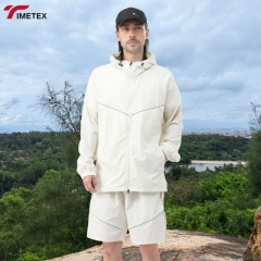 TIMETEX Custom Men's & Women's Zipper Closure Windbreaker Anorak  Breathable Windproof Embroidery Stand Sun Protection