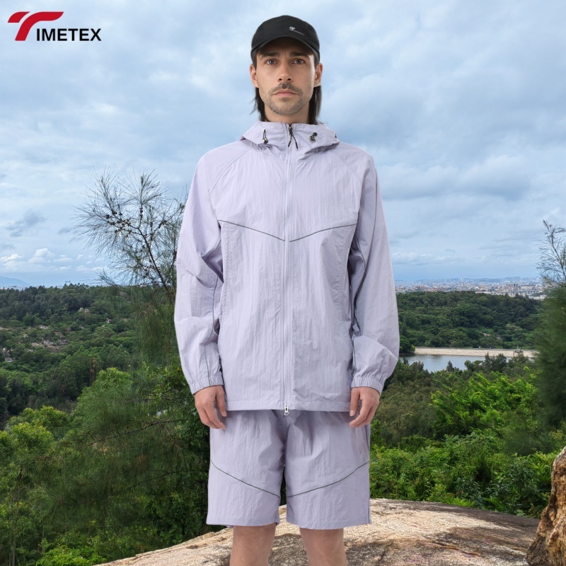 TIMETEX Custom Men's & Women's Zipper Closure Windbreaker Anorak  Breathable Windproof Embroidery Stand Sun Protection
