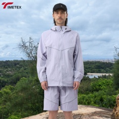 TIMETEX Custom Men's & Women's Zipper Closure Windbreaker Anorak  Breathable Windproof Embroidery Stand Sun Protection