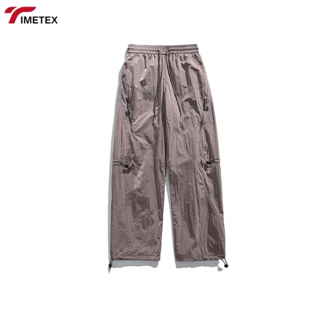 TIMETEX Custom High Quality Men's Straight Leg Sports Jogger Pants Multi-Pocket Casual Outdoor Loose Cargo Waist Anti-Wrinkle