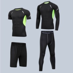 Custom Logo Fitness Wear Men Gym Training Jogging Compression Gym Wear Men Tracksuit Set
