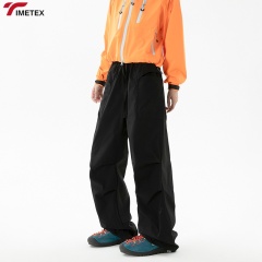 TIMETEX Men's High Quality Winter Sports Pants Oversized Casual Style Mid-Rise Fit Flat Front Opening Multiple Bib Shorts&Tights