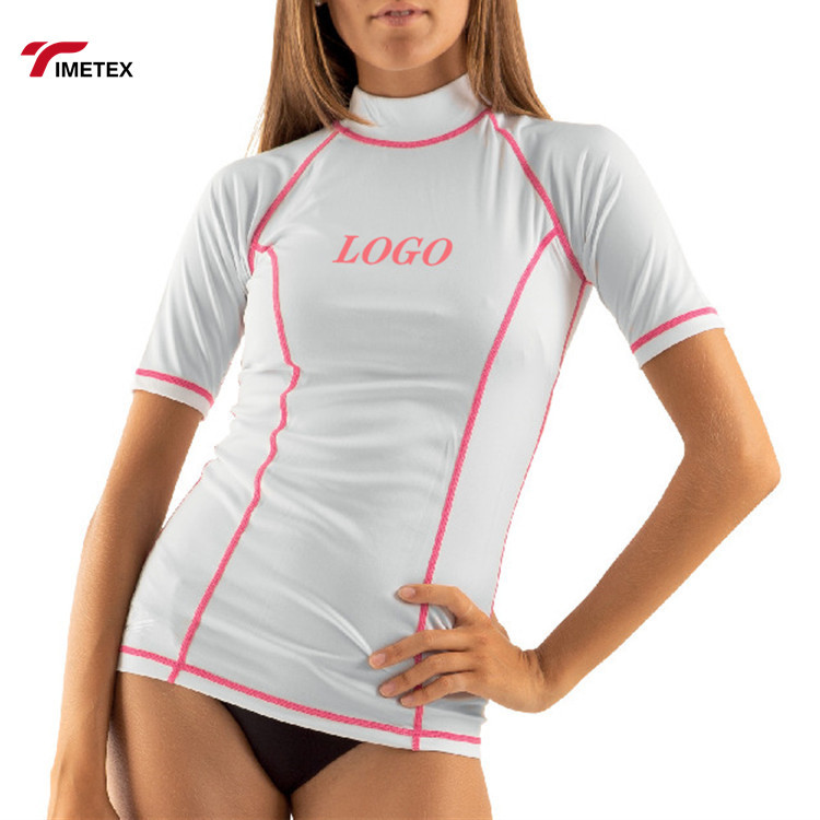 Wholesale Custom Logo Design Mma Rash Guard Sublimated Women Rash Guard Upf50 Short Sleeve Rash Guard for Women