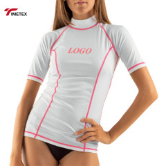 Wholesale Custom Logo Design Mma Rash Guard Sublimated Women Rash Guard Upf50 Short Sleeve Rash Guard for Women
