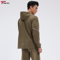 TIMETEX Men's Full-Zip Cardigan Outdoor Jacket Factory Wholesale Waterproof Windbreak Hood for Winter Mountaineering & Camping