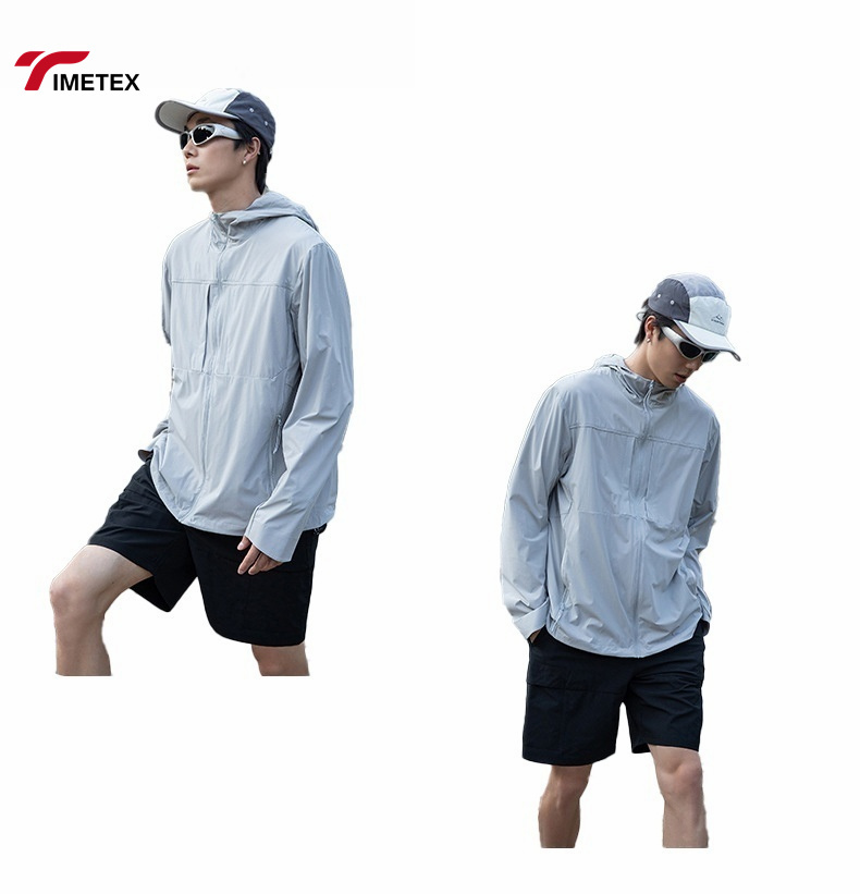 Custom UPF100+ Windproof Quick Dry Running Jacket Lightweight Waterproof Gym Sports Training Top Active Sports Windbreaker