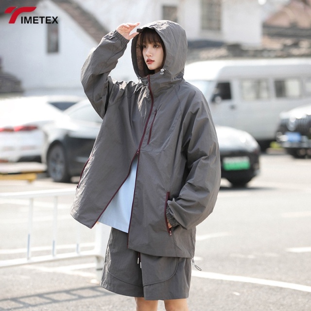 TIMETEX Summer Outdoor Ultralight Comfortable Sun Protection Clothing Waterproof Breathable Ice Silk Hooded Suit for Couples