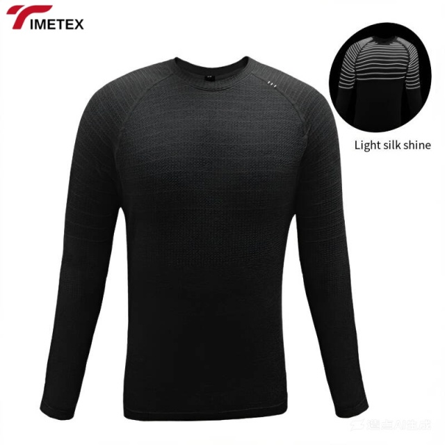 TIMETEX Custom Logo Casual Long Tights Compression Breathable Moisture-Wicking Gym Sport T-Shirt Quick Dry for Men