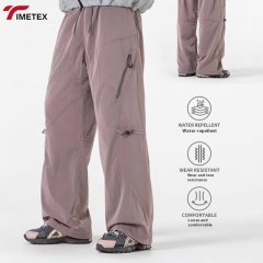 TIMETEX Custom High Quality Men's Straight Leg Sports Jogger Pants Multi-Pocket Casual Outdoor Loose Cargo Waist Anti-Wrinkle