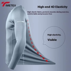 TIMETEX Men's Outdoor Sports Tracksuit for Fall Quick-Drying Sun Protection Ice Silk Clothing Hooded for Running Mountaineering