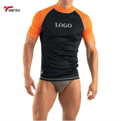 Custom Made High Quality New Fashion Short Sleeve Rash Guards Sun Protection Surfing Shirt Men Rash Guard