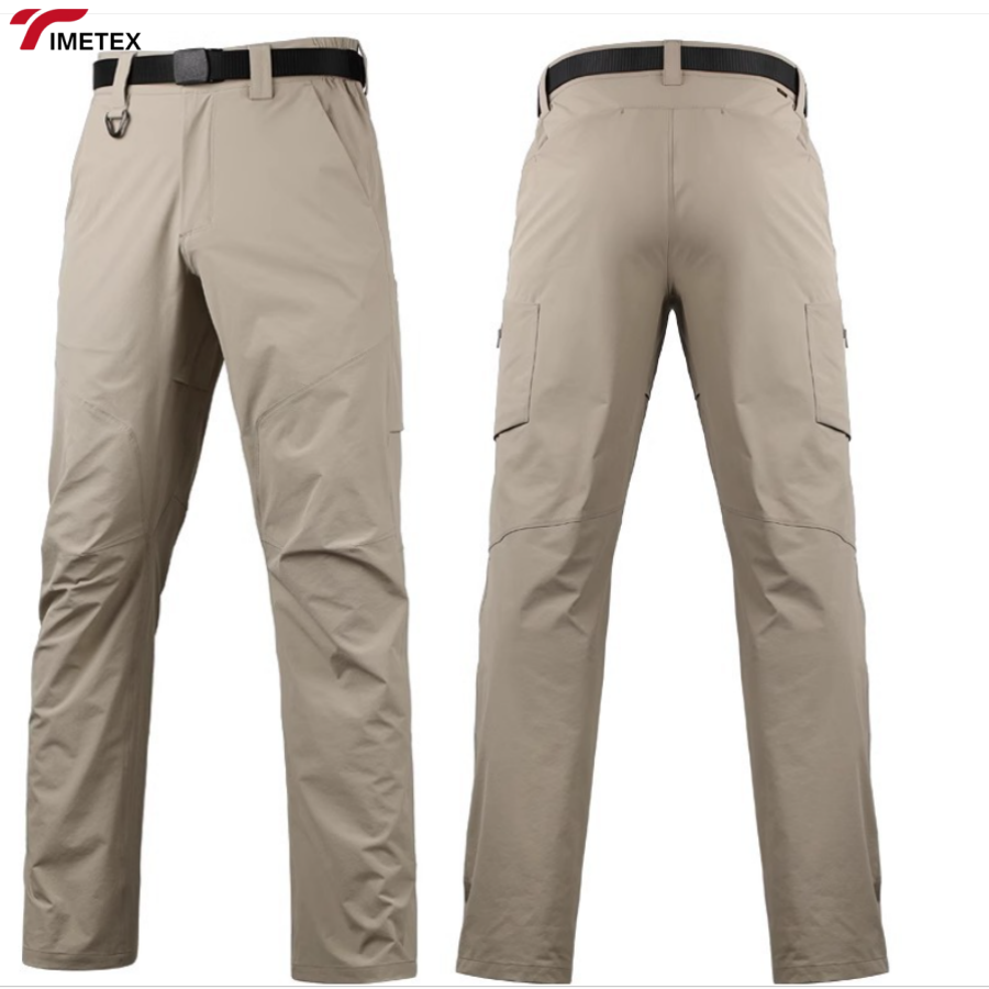 Men's Lightweight Gray Harem Pants Breathable Urban Workwear Custom Logo Waterproof Cargo Pocket for Outdoor Training Casual