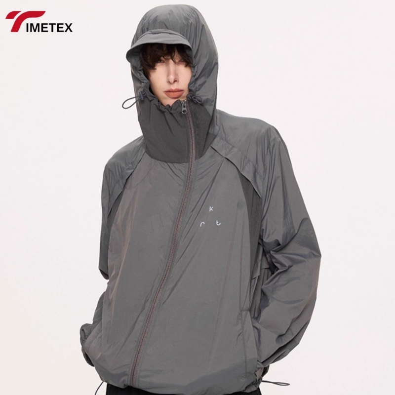 Unisex Sporty High Quality Outdoor Jacket Custom Reversible Waterproof Rabbit Eco-Friendly Front Stand Zipper Winter OEM Service