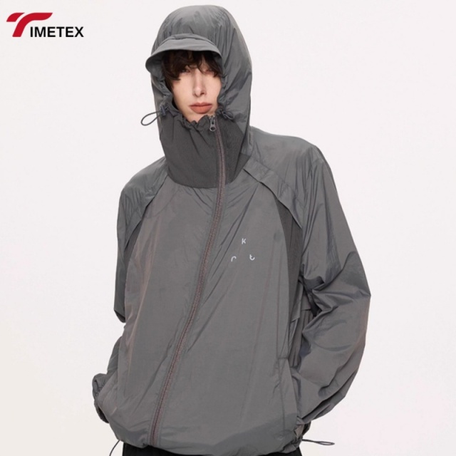 Unisex Sporty High Quality Outdoor Jacket Custom Reversible Waterproof Rabbit Eco-Friendly Front Stand Zipper Winter OEM Service