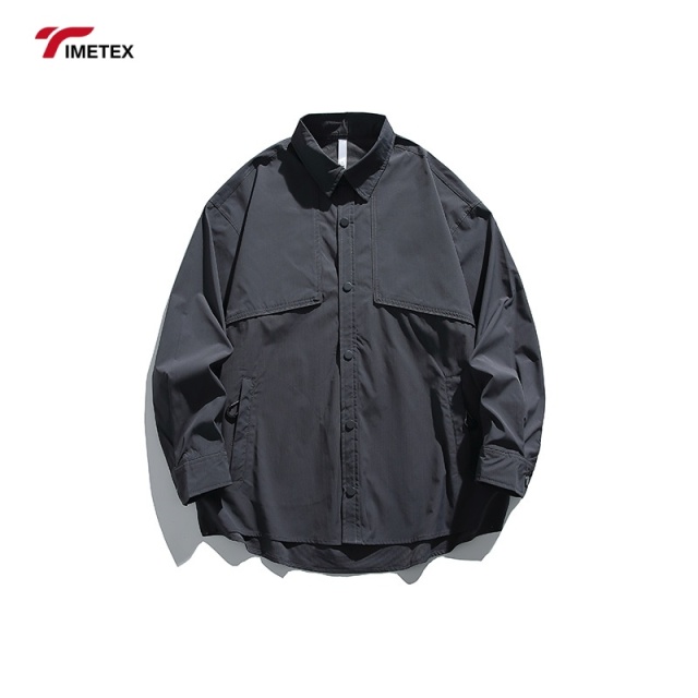 TIMETEX Custom Soft Shell Thermal Jacket Windproof Waterproof with Stand Collar Zipper Front for Outdoor Activities Custom Logo