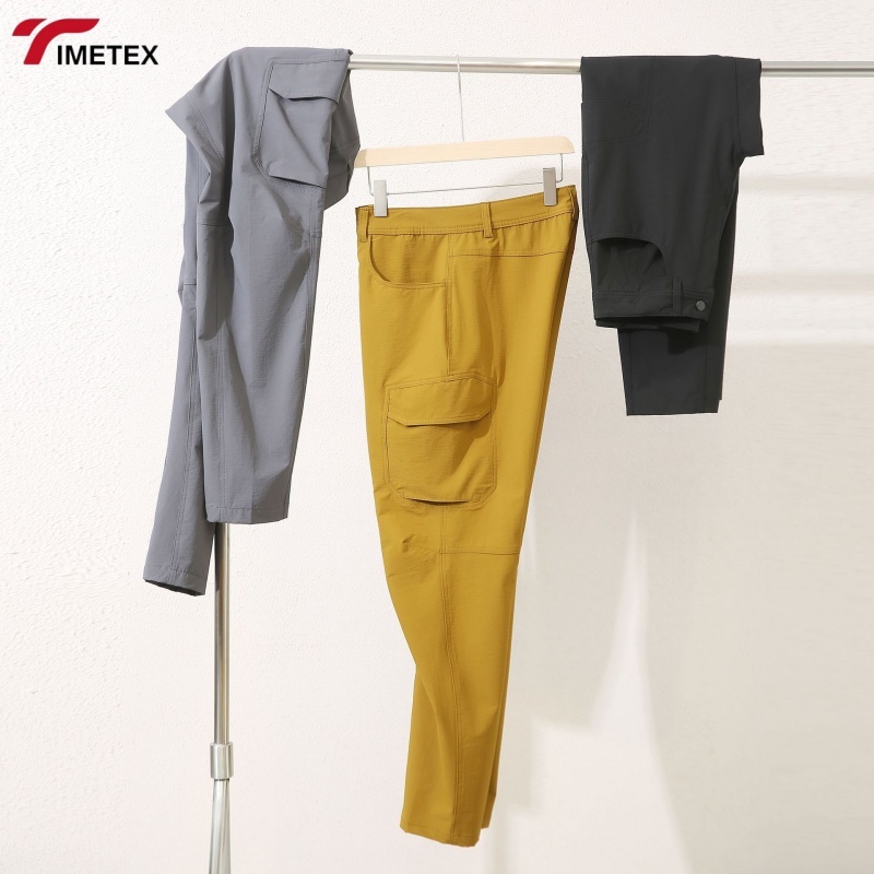 TIMETEX Men's Casual Straight Sun Pants Spring Summer Waterproof Quick-Drying Elastic Tactical Workwear Zipper Breathable