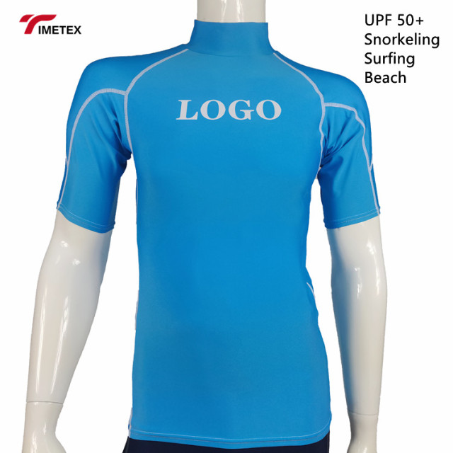 TIMETEX OEM Design Compression Rash Guard Custom Sublimation Swimming Mens Rash Guards