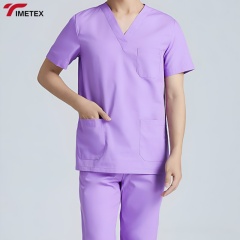 Wholesale New Short Sleeve Medical Scrub Sets Dentistry Oral Clinic Workwear Pet Doctor Nurses Uniforms Hospital Work Suits