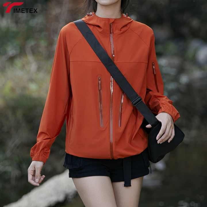 TIMETEX UPF 50+  Quick Drying Summer Jacket Elastic Lightweight Custom Print Soft Skin Friendly Softshell Cooling Plain Dyed