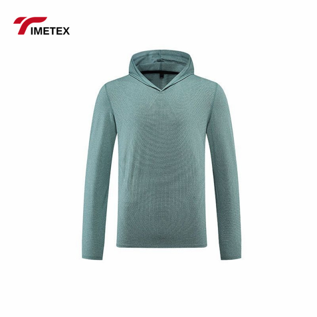 New Sports Men's Long Sleeve T-shirt Hooded Outdoor Sports Fitness Running Training Quick Dry Leisure Breathable Autumn Clothing