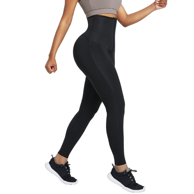 New Women Weight Loss Neoprene Waist Trainer Abdomen Fitness Pants Training Buttocks Sports Yoga Pants Sweating Leggings