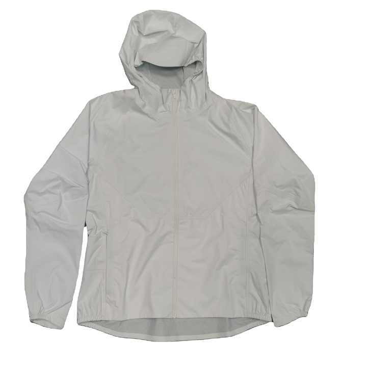 Unisex Casual Sport Waterproof Jacket with Hood Breathable and Outdoor-friendly Solid Pattern Zipper Pocket