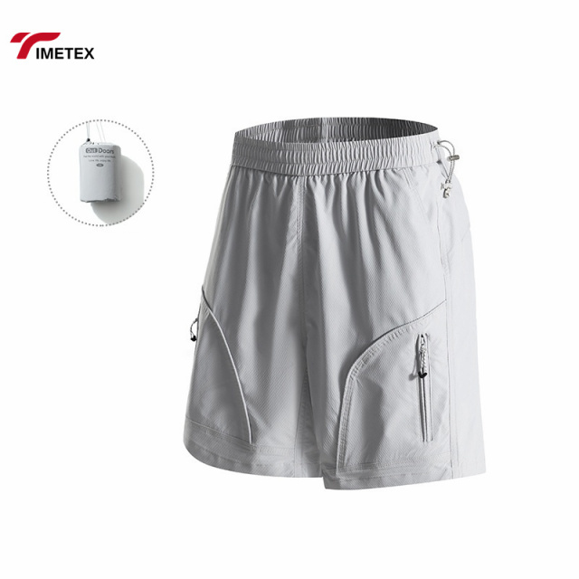 Wholesale Custom Quick Dry Men's Workout Shorts Elastic Waist with Zip Pocket Jogging & Gym Shorts Windproof Summer Sports